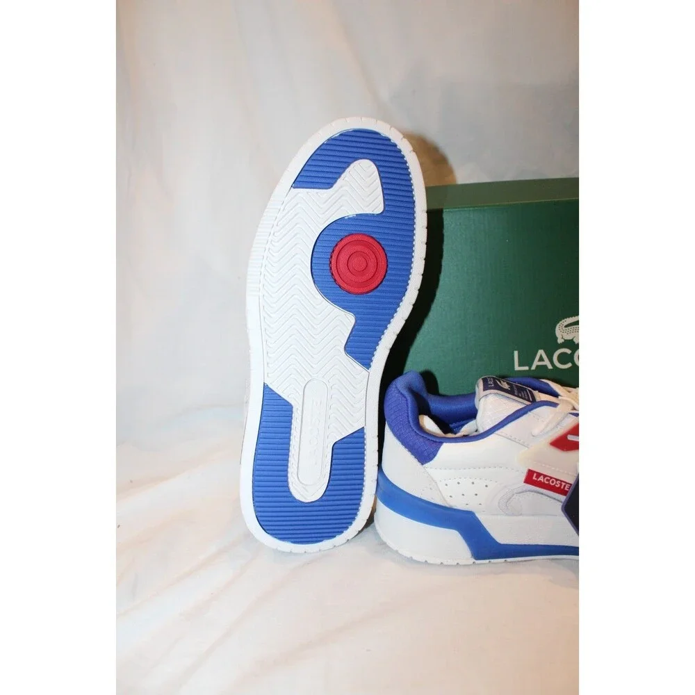Lacoste LT 125 124 7 SMA White/Red/Blue Men’s Leather Sneakers US 8 EU 40.5